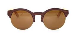 Óculos de Sol de Acetato com Bambu MW Lolla Brown