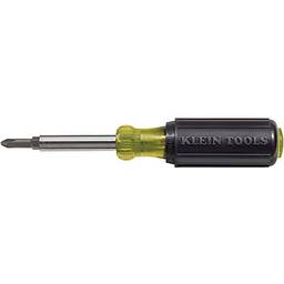 Klein Tools Chave de fenda/chave de fenda 5 em 1 32476 com 2 ranhuras, 2 Philips e 1 ponta de chave de fenda