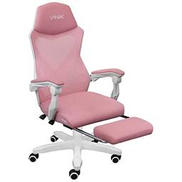 Cadeira Gamer Rocket Branca Com Rosa – Cgr10brs – Vinik