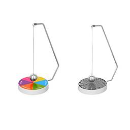 Kisangel Bola do decisor magnético Balanço magnético Pêndulo Jogo de decisão Brinquedo presente Decoração de mesa de escritório para o aluno