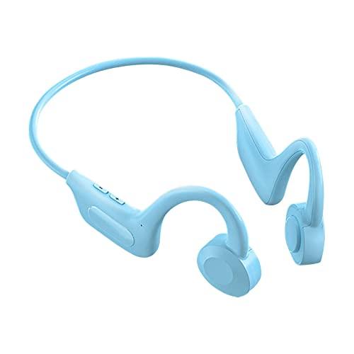 SZAMBIT Fone de Ouvido por Condução Ossea,Fone Condução Ossea Bluetooth 5.0,Fones de Ouvido Esportivos à Prova D'água do IPX5 para Caminhadas Esportivas,Fitness,Ciclismo,Andando,Céu Azul