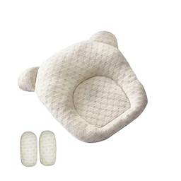 Strachey Almofada De Bebê Para Recém-Nascido,Travesseiro de bebê para recém-nascido Prevenção de cabeça plana confortável Travesseiro modelador de cabeça de bebê Travesseiro infantil de 0-12 meses.