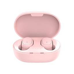 Fones de ouvido intra-auriculares sem fio BT 5.0 Fones de ouvido esportivos leves para iOS/Android Som estéreo Hi-Fi, rosa
