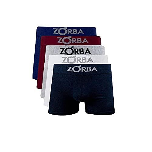 Kit 5 Cuecas Boxer Algodão Sem Costura Zorba (G, multi-colored)