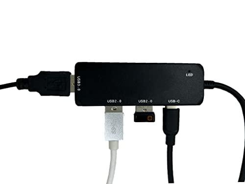 Cabos & Plugs, Hub USB-C Nova Versão 1 porta USB 3.0 + 2 portas USB 2.0 + 1 porta USB-C