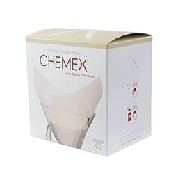 Filtro de papel Chemex Quadrado 100 unidades - para 6-8 xícaras Filtro em papel Quadrado Chemex - 100 unidades