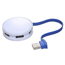 Mini hub 4 em 1 portátil com 4 portas USB 2.0 Adaptador USB ho para 4 USB fêmea para conversor de extensão USB desktop laptop, branco