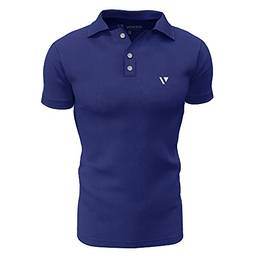 Camisa Gola Polo Voker Com Proteção Uv Premium - P - Azul