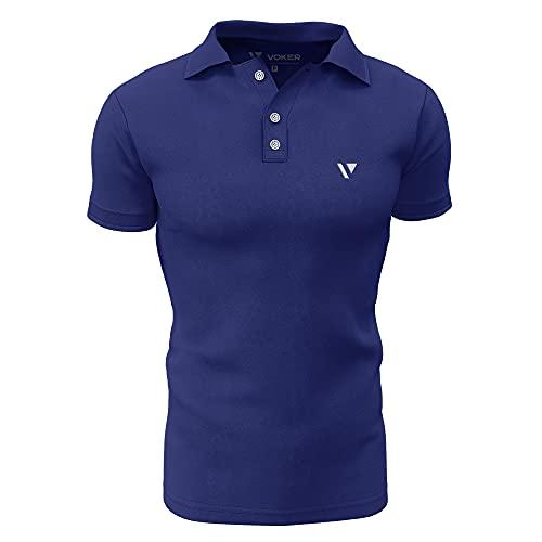 Camisa Gola Polo Voker Com Proteção Uv Premium - G - Azul