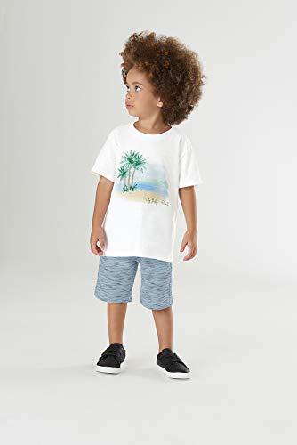 Conjunto Camiseta e Bermuda, Up Baby, Meninos, Branco Especial, 6
