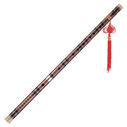 Tomshin Flauta de bambu amargo plugável Dizi Instrumento musical de sopro chinês tradicional feito à mão Chave de C Nível de estudo Desempenho profissional
