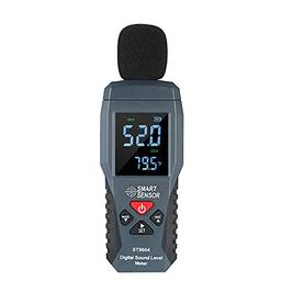 Romacci Mini medidor de nível de som digital com display LCD medidor de ruído Instrumento de medição de ruído testador de decibéis 30-130dBA ST9604