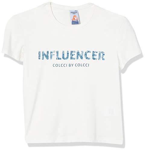 Colcci Fun Camiseta Estampada: Influencer, 8, Azul Moondust/Azul Evidence/Rosa Lolite