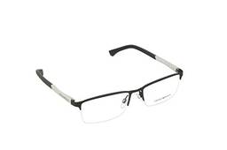 Óculos de Grau Emporio Armani EA1041 3094 Preto Prata Lentes Tam 55