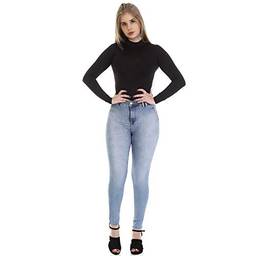 Calça jeans feminina, SAWARY, cigarrete, 265017, azul, 44