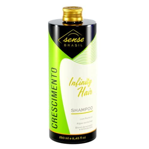 Shampoo (250ML) - Acelera o Crescimento Capilar 5X Mais! Sense Brasil Infinity Hair- Anti Queda