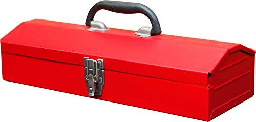 BIG RED TB102 Torin caixa de ferramentas de aço portátil estilo teto de 40,6 cm com fecho de metal, vermelha