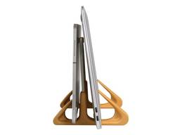 LiteStand Vertical - Suporte de mesa vertical para notebook e tablet - Octoo, Titanium/Caramelo