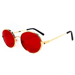 Óculos de sol Hype Street Redondo Retrô Lente com Proteção UV400 Unissex Vazcon