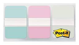 Post-it Abas duráveis, 36/pacote, 24/caixa, 2,54 cm de largura, azul gradiente, rosa, transparente (686-GRDNT)