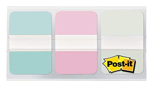 Post-it Abas duráveis, 36/pacote, 24/caixa, 2,54 cm de largura, azul gradiente, rosa, transparente (686-GRDNT)