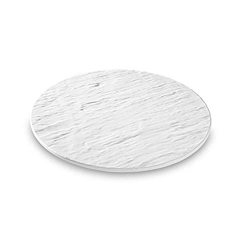 Tábua Redonda Stone, 33 x 1 cm, Branco, Haus Concept