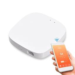 Lianai Zigbee 3.0 Gateway Hub Wireless Smart Home Bridge Suporte SmartLife Tuya App Controle remoto WiFi Protocolo Funciona com Alexa Google Home