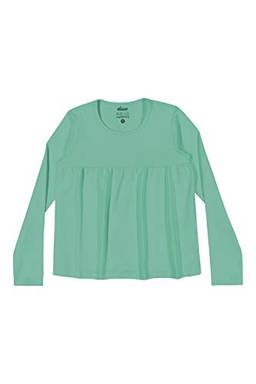 Blusa em cotton confort, Elian, Meninas, Verde, 2