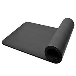 Tapete de Yoga 10mm de espessura, antiderrapante, tapete de exercício com alça de transporte e saco de malha para casa, ginásio, fitness workout, pilates, Sunbaca