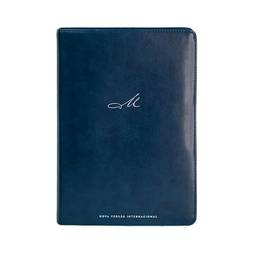 Bíblia de Estudo MacArthur, NVI, Couro Soft, Azul, Leitura Perfeita