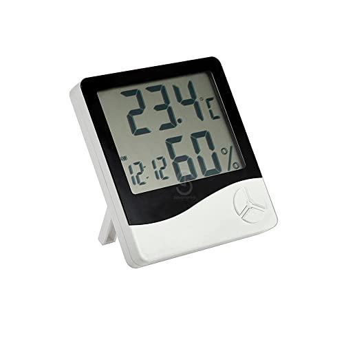 Termo Higrômetro Temperatura Umidade Ar Relógio Digital Htc1