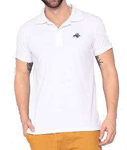 Camiseta Polo Básica, Basic Horse Classic JJ, Club Polo Collection, Masculino, Branco, G