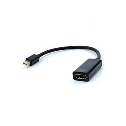 Cabo Adaptador HDMI Fêmea para Mini DisplayPort PlusCable Preto ADP-104BK - Suporta Resoluções Full HD Com Tranferência de Áudio