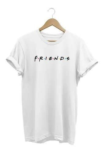Camiseta Unissex Tshirt Camisa Friends Série (P, Branca)