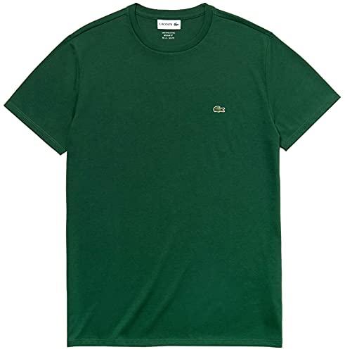 Lacoste, Clássica, Camiseta, Masculino, Verde Escuro, M