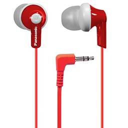 Fones de ouvido intra-auriculares com fio Panasonic ErgoFit RP-HJE120-R, vermelho