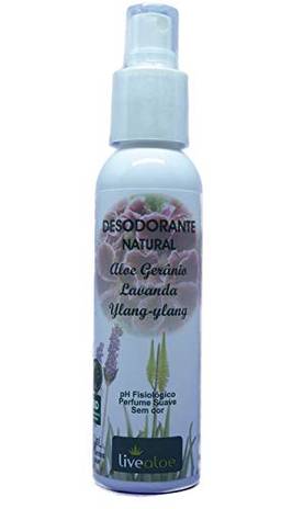 Desodorante Natural Aloe Gerânio 120ml, LiveAloe