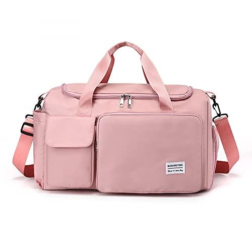 NUTOT bolsa academia feminina,bolsa de ombro feminina,bolsa para viagem,mala de mão,bolsa transversal à prova d'água,bolsa para laptop trabalhar, (rosa)