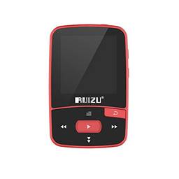 Andoer RUIZU X50 8GB 1.5in MP3 MP4 Player HiFi Lossless Qualidade de som Bluetooth Pedômetro Cartão TF Rádio FM Gravação E-book Calendário