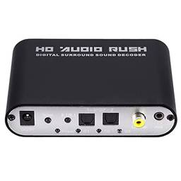 Digital 5.1 decodificador de áudio conversor, de hd estéreo digital, dts/ac3 notebook definição