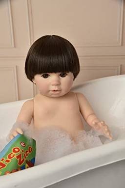 Bebê Reborn Realista Menino Fralda Brinquedos Fada Madrinha Boneco/a Articulado 100% Silicone +pode dar banho