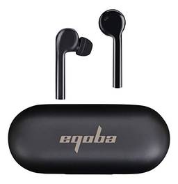 Fone de Ouvido Sem Fio à Prova d’água, Bluetooth 5.0, TWS Intra Auricular com Som Estéreo e Microfone Embutido, 28 Horas de Reprodução com Estojo de Carregamento