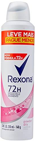 Antitranspirante Aerossol Powder Dry Rexona 250ml Tamanho Especial