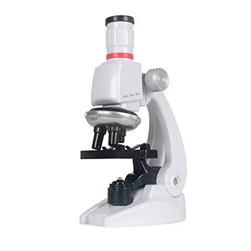 Microscópio,Sailsbury Kits de Ciências para Crianças Microscópio Iniciante STEM Brinquedo Educacional 100X 400X 1200X Ampliação com Luz LED para Meninos Meninas Estudantes de 6 anos ou mais