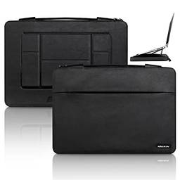 Nillkin Capa para laptop com suporte e alça para laptop – bolsa para laptop de 14 polegadas compatível com notebook MacBook Air de 13/13,3 a 14 polegadas, HP, Dell, Samsung Chromebook Asus, preto escuro