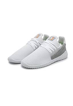Tênis Sneaker Caminhada Super Leve Calce Fácil Conforto Running Branco 34
