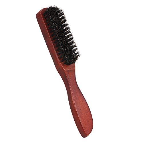 Andoer Escova de cabelo com cerdas densas Escovas de cabelo para mulheres Escovas de barba para homens Escova de massagem Cabo de madeira para cabelos finos e macios Naturais