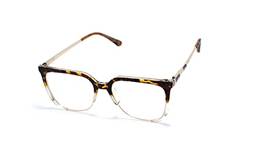Óculos Armação Feminino Gatinho Com Lentes Sem Grau Aa-6608 Cor: Transparente-Tartaruga