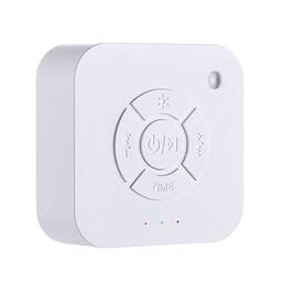 Henniu Mini máquina de som de ruído branco chupeta para dormir com 9 sons calmantes luz de respiração temporizador de carregamento USB para viagens de escritório em casa do bebê