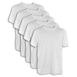 Kit 5 Camisetas 100% Algodão (BRANCO, GG)